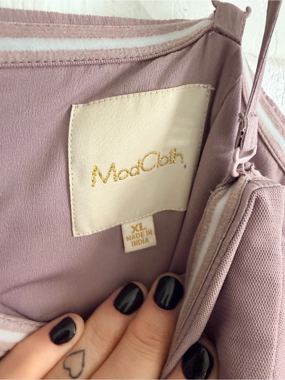 ModCloth Dusty Mauve Spaghetti Strap Dress - Picture 2 of 4